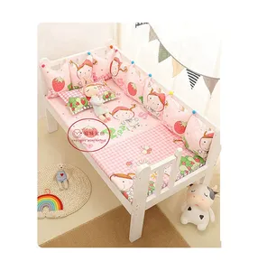 Hot sale best quality popular cartoon pattern baby crib bedding set