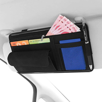 Sac de rangement pour voiture en cuir de haute qualité, organisateur de coffre, porte-lunettes et porte-cartes avec 1 à 3 compartiments, modèle Joyart CSO1