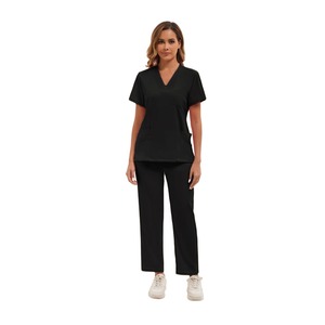 زي طبي احترافي XL للنساء ممرض وعباءات منسوجة للطبيب لغسيل اليدين أطقم زي موحد جراحي - Product Image 6