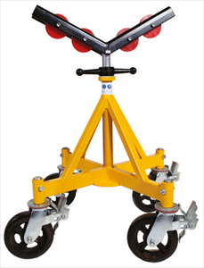 Support de tuyau à quatre roues H405, support de tube industriel professionnel pratique pour soutenir les tubes de 40 pouces - Product Image 4