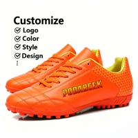 Chaussures de football à crampons courts en cuir, personnalisables par le fournisseur, pour terrain souple SG, modèle professionnel à tige basse