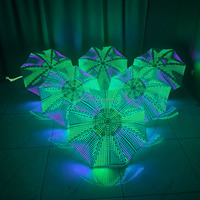 Parapluie lumineux à LED, accessoire de scène clignotant et brillant pour carnaval, défilé, bar, fête, boîte de nuit, spectacle de danse
