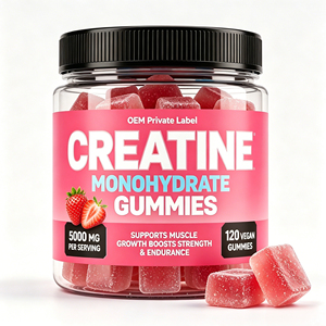 Gomitas de Creatina Sin Azúcar 5000mg Creatina + Alfa GPC + Taurina, a Base de Pectina, Sin Colorantes/Sabores Artificiales, 120 Gomitas - Product Image 1