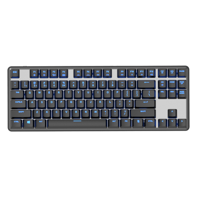 Hot Sale 87 Keys Mechanical Keyboard Wireless 75% Layout Blue Switch RGB Backlit ABS Keycaps Metal Gaming Keyboard for Gamer