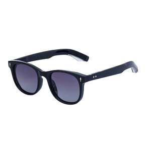 Gafas de sol polarizadas con montura cuadrada retro para hombre, protección UV400, gafas de sol para conducir al aire libre, montura negra de PC, lentes TAC - Product Image 1