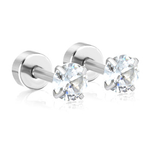 ต่างหูสแตนเลสทรงกลมรูปดาวสำหรับกระดูกอ่อนหู สวมใส่ได้ทุกวัน ชุด 12 คู่ - Product Image 5