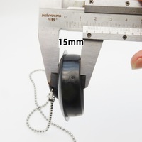Couvercle de siphon de sol de salle de bain anti-odeur avec bouchon à chaîne, dispositif de prévention des blocages d'égout, type moderne et minimaliste à tirer
