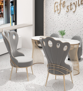 Table de manucure moderne aspect marbre en acier inoxydable, poste de travail de beauté blanc pour atelier - Product Image 2