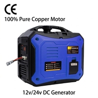 12-Volt-DC-Generator, kleiner intelligenter selbststartender Generator mit 2000W Leistung, 7L Kraftstofftank, ultra-langlebige Batterie, 12-Volt-DC-Generator