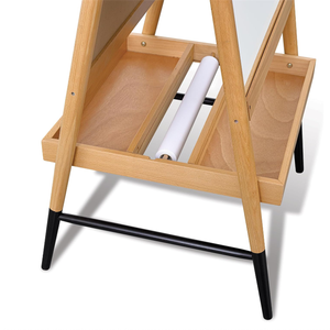 Chevalet d'art en bois 3 en 1 pour enfants avec tableau <span class=keywords><strong>magnétique</strong></span> double face, tableau effaçable à sec <span class=keywords><strong>et</strong></span> rouleau de papier - Product Image 5