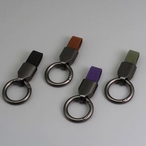 Porte-clés de luxe pour voiture en cuir avec chaîne, logo imprimé au laser, porte-clés en cuir PU de haute qualité - Product Image 5