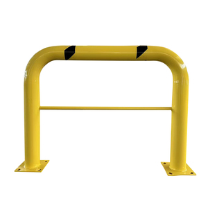Barrière de sécurité pour machines avec rail central, en acier, haute sécurité, barrière de stationnement, protection, poteau en U - Product Image 1