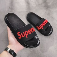 Chaussons personnalisables pour hommes, nouvelle arrivée, sandales noires, tongs à bulles pour hommes