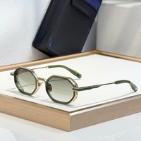 T-HE SQUADRA 48-24-145 Lunettes de soleil de haute qualité pour hommes et femmes, lunettes de soleil de créateur, style punk classique, luxe, titane, UV400, avec boîte