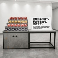 Dubbele modus trapvormig vlakke stapelbare fruitdisplayrek met onafhankelijke draagkracht voor complete winkelinrichting