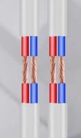 Câble électrique plat à 2 conducteurs Câble d'alimentation toronné isolé en cuivre PVC 2x1,5mm 2/2/2/4mm 2/6mm/mm2 pour application souterraine