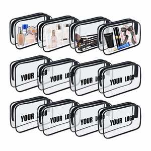 Promotional Custom Travel Cosmetic <b>Bag</b> Travel Storage <b>Bag</b> Fashion <b>Transparent</b> PVC Cosmetic <b>Bag</b> with Custom LOGO - Product Image 1