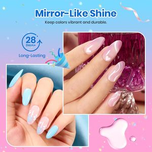 Vernis Gel Brillant Longue Durée Premium en Gros, Étiquette OEM d'Usine, Base Caoutchouc pour Usage Professionnel en Salon - Product Image 2