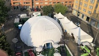 Tente gonflable d'igloo de dôme de partie tente de dôme d'éclairage menée tente gonflable antigel gonflable de dôme de chapiteau d'igloo