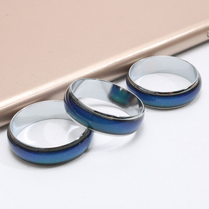 La temperatura dei gioielli semplici 6mm cambia il colore degli uomini dell'anello dell'umore di rame magico non cambia mai l'anello di colore - Product Image 2