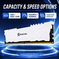 Module de RAM de bureau RuiChu DDR4 ECC 8 Go 3200 MHz PC4-25600 288 broches DIMM pour mise à niveau de PC et kit de jeu