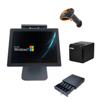 Terminal de point de vente tactile 15,6 pouces, directement de l'usine, système POS Windows / Android pour restaurant, commerce de détail, supermarché