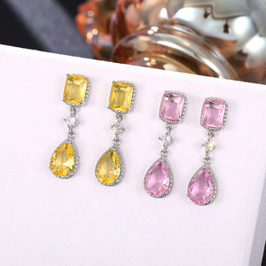 Orecchini Geometrici a Goccia di Media Lunghezza per Donne, Gioielli di Moda con Personalità - Product Image 3