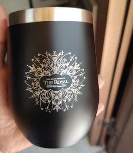 Double Wall Stainless Steel 12 oz Vacuum Insulated Eco-Friendly Large Capacity Wine Tumblers <b>Lid</b> Coffee Cocktails Office <b>Cup</b> - Product Image 4