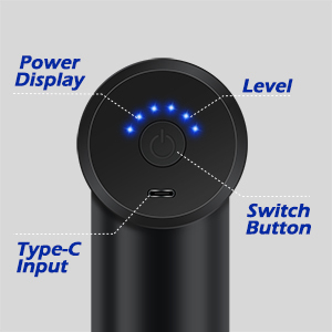 <span class=keywords><strong>Pistolet</strong></span> de <span class=keywords><strong>massage</strong></span> portatif sans fil USB à prix <span class=keywords><strong>d</strong></span>'usine, mini, 4 têtes de <span class=keywords><strong>massage</strong></span>, rechargeable, pour relaxation musculaire profonde et tendinosité - Product Image 5