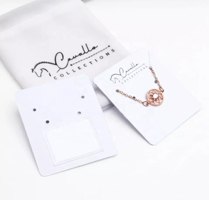 Cartes de présentation de bijoux en papier découpées sur mesure avec logo, pour boucles d'oreilles, colliers, bracelets et bandeaux – Vente en gros - Product Image 4