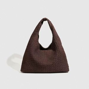 Bolso de Hombro de Cuero Genuino Tejido a Mano de Diseñador de Moda para Mujer, de Uso Diario, de Lujo, con Gran Capacidad - Product Image 3