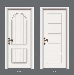 新しいデザインフレンチモダンホテルホームインテリアホワイトベッドルームドア無垢材インテリアフレンチドア - Product Image 4