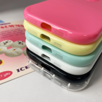 Coque de téléphone en TPU brillant personnalisée, vente en gros, coque de téléphone en TPU de couleur unie antichoc pour iPhone 17 16 15 14 13 12 11 Pro Max