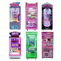 Machine à griffes LED colorée à monnayeur avec affichage transparent des prix, jeu de griffes à prix pour salles d'arcade et centres commerciaux