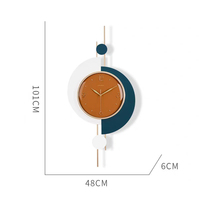 Reloj de Pared de Lujo Estilo Nórdico, Reloj Colgante de Metal Personalizado, Decoración Artesanal para el Hogar, Decoración de Pared Interior, Venta al por Mayor de Fábrica