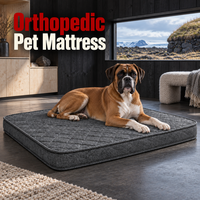 Matelas pour chien et chat rectangulaire, confortable, écologique, ergonomique, rembourré en éponge, imperméable, solide et moderne