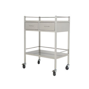 Roestvrijstalen Utility Cart Met 2 Laden Medische Trolleys & Karren Chirurgische Trolleys Noodtrolley Voor Behandeling - Product Image 6