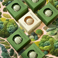 Bougie en cire de soja parfumée écologique faite à la main de style moderne Souvenirs créatifs Petits cadeaux pratiques Mariages Noël Vacances