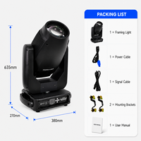 Projecteur LED professionnel 500W à tête mobile avec CTO, obturateur de cadrage et zoom linéaire pour éclairage de scène de théâtre et de concert