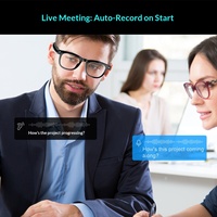 Lunettes Intelligentes IA avec Photographie HD 1080P, Contrôle Tactile, Verres Multiples Optionnels, Prise en Charge des Verres pour Myopie, Appels et Lecture Musicale