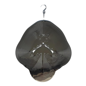 Éoliennes réfléchissantes en forme d'ange, ornements d'ange scintillants, dispositifs anti-oiseaux pour effrayer les oiseaux, décorations en métal en forme de chérubin - Product Image 4
