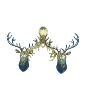 Zinc Alloy Deer Head <b>Cabinet</b> Handles Warm Gold <b>Rustic</b> Design Durable Furniture Hardware Accessories - Product Image 5