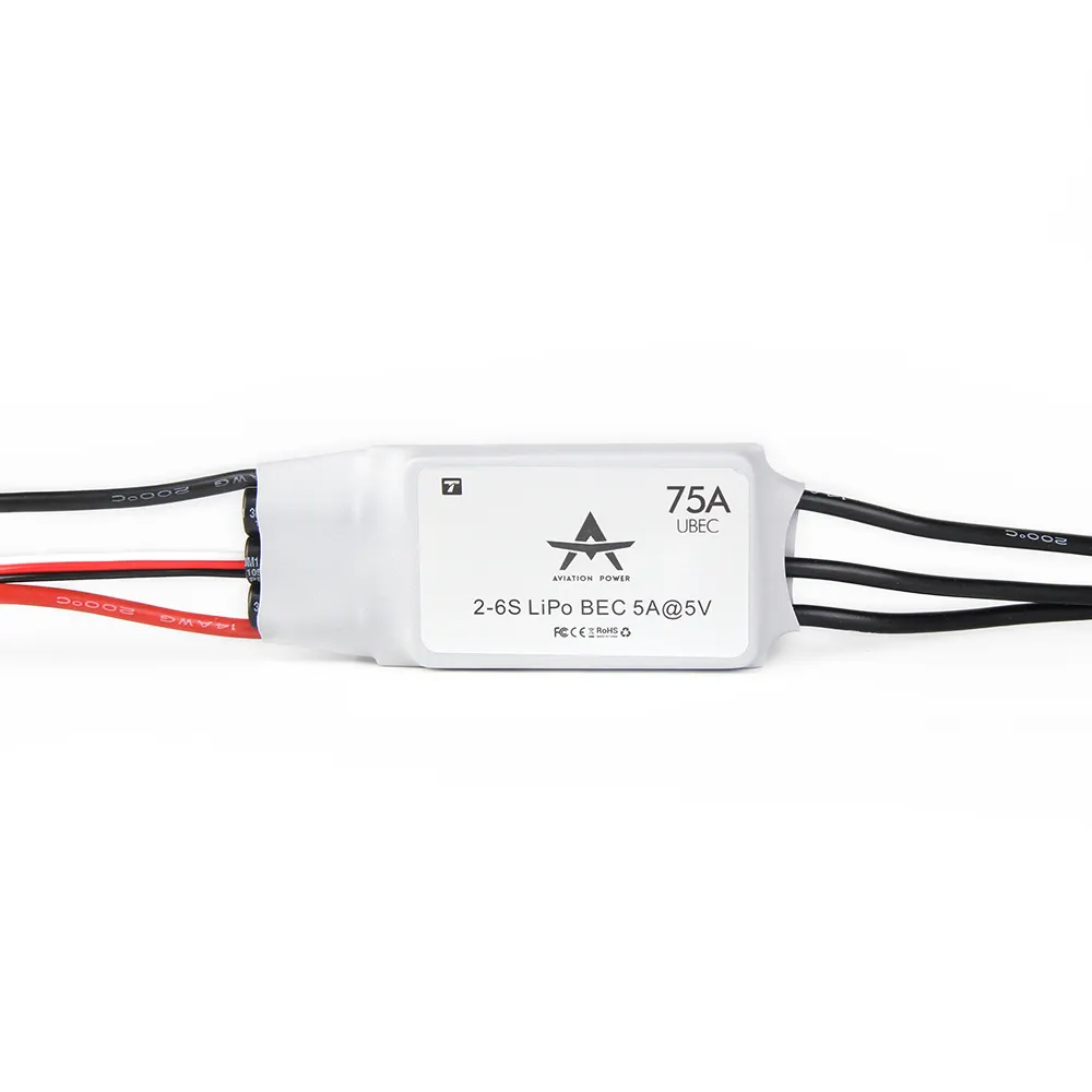 T-MOTOR AT 75A 6S ESC Model Airplane Fixed Wing ESC 2-6S UBEC Quadcopter Fixed Wing airplane ESC