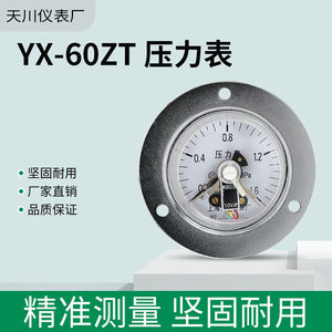 Manómetro de Presión Axial Yx 60zt de 60 mm, 0-1.6 MPa, con Contactos Eléctricos, Manómetro de Presión Hidráulica y de Aire, Shanghái - Product Image 4