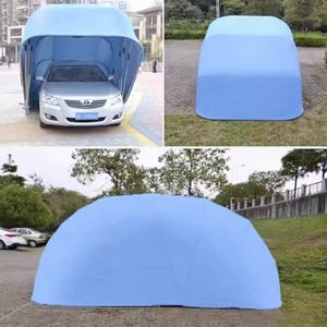 Abri de voiture pliable, auvent imperméable, garage, <span class=keywords><strong>stationnement</strong></span> de véhicule, télescopique, métal, lourd, autoportant, rétractable, carport, <span class=keywords><strong>camping</strong></span> - Product Image 2