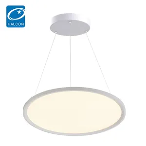 Lustre redondo de acrílico com controle remoto, decorativo, regulável, 25w 32w 36w 42w 50w 60w 70w 80w, moderno, pingente de luz