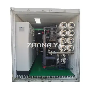 Custom Capacity Salty Sea water Filter machine New Ro seawater desalination plant housed in 20GP 40GP CONTAINER