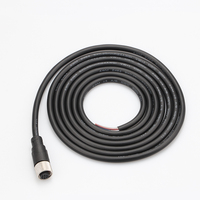 Conector Hembra a Hembra M12 con Codificación A de 8 Pines, Arnés de Cables Moldeado en PVC, PUR o TPU
