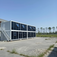 Maison préfabriquée sécurisée pliable et mobile de 20 pieds ou 40 pieds, 2 à 5 chambres, en vente, extensible, type conteneur, bureau, toilettes