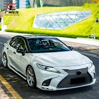 Pour Toyota Camry 2018-2021 kits de carrosserie automatique de haute qualité mise à niveau vers LEXUS LS FACE comprennent calandre pare-chocs arrière lèvre pare-chocs de voiture